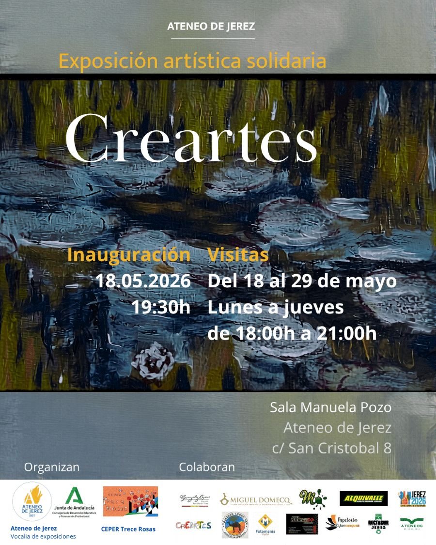 La exposición solidaria Creartes en Jerez une arte y compromiso social