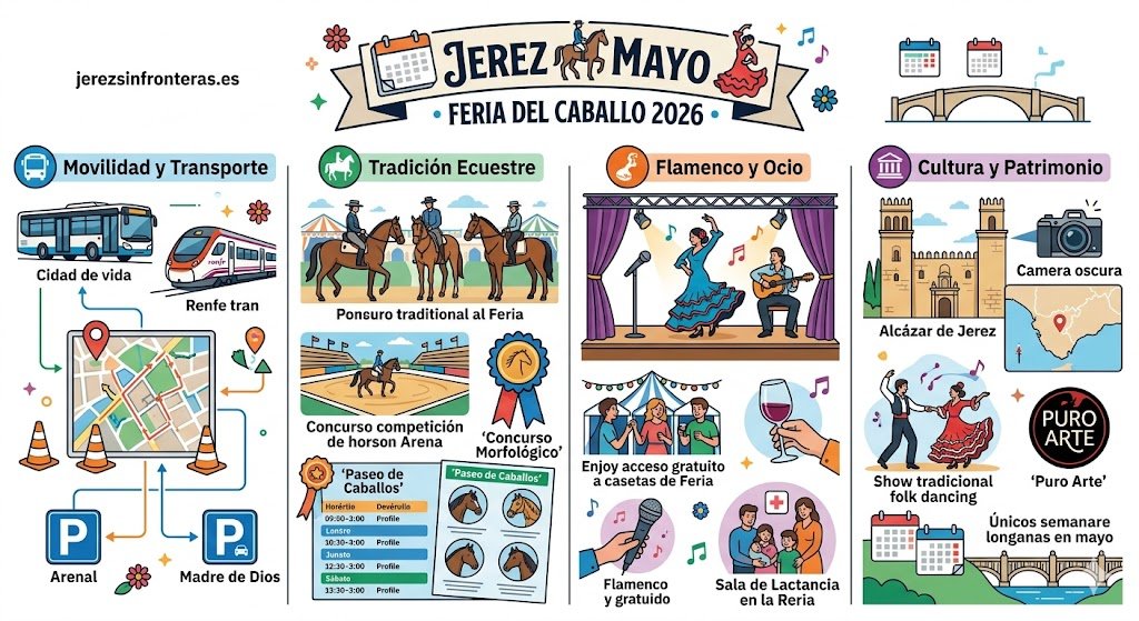 Agenda de eventos en Jerez para este lunes 11 de mayo: Guía de Feria y ocio