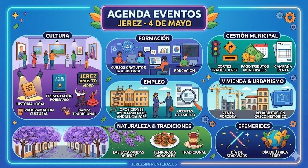 Qué hacer hoy en Jerez: Guía de planes para el lunes 4 de mayo
