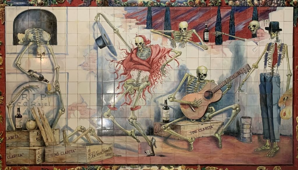 El pintor jerezano Carlos González Ragel y la esqueletomaquia reviven en Madrid