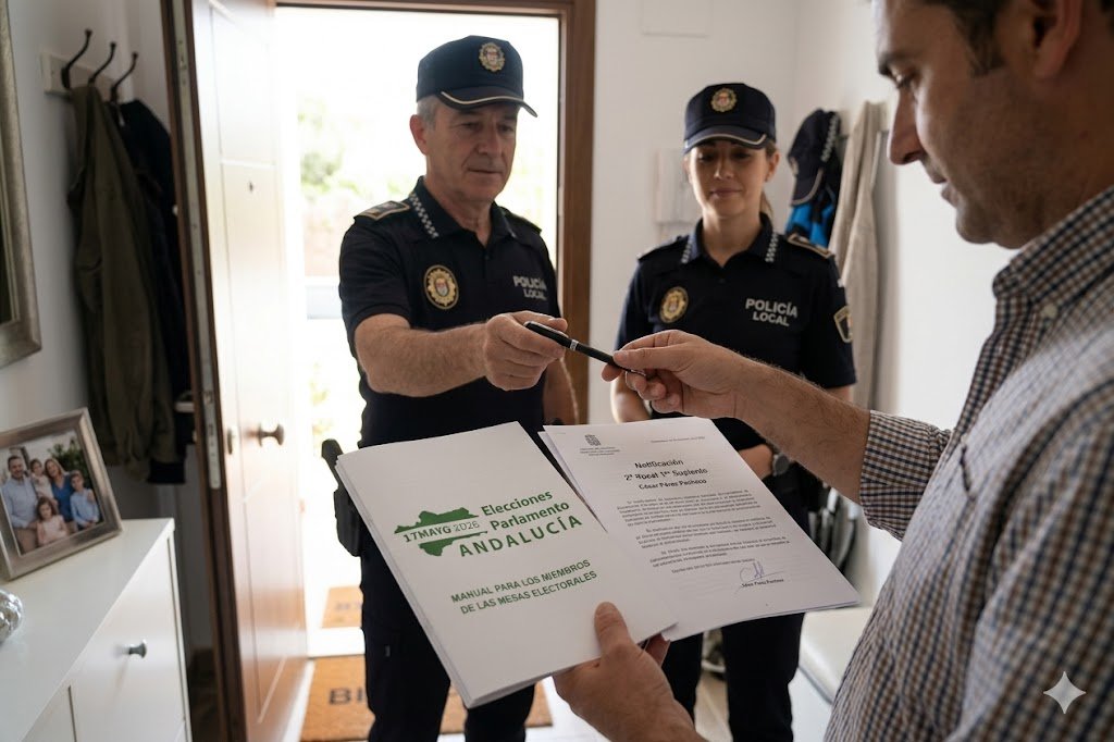 Notificación de la mesa electoral: Lo que ocurre cuando la Policía Local llama a tu puerta