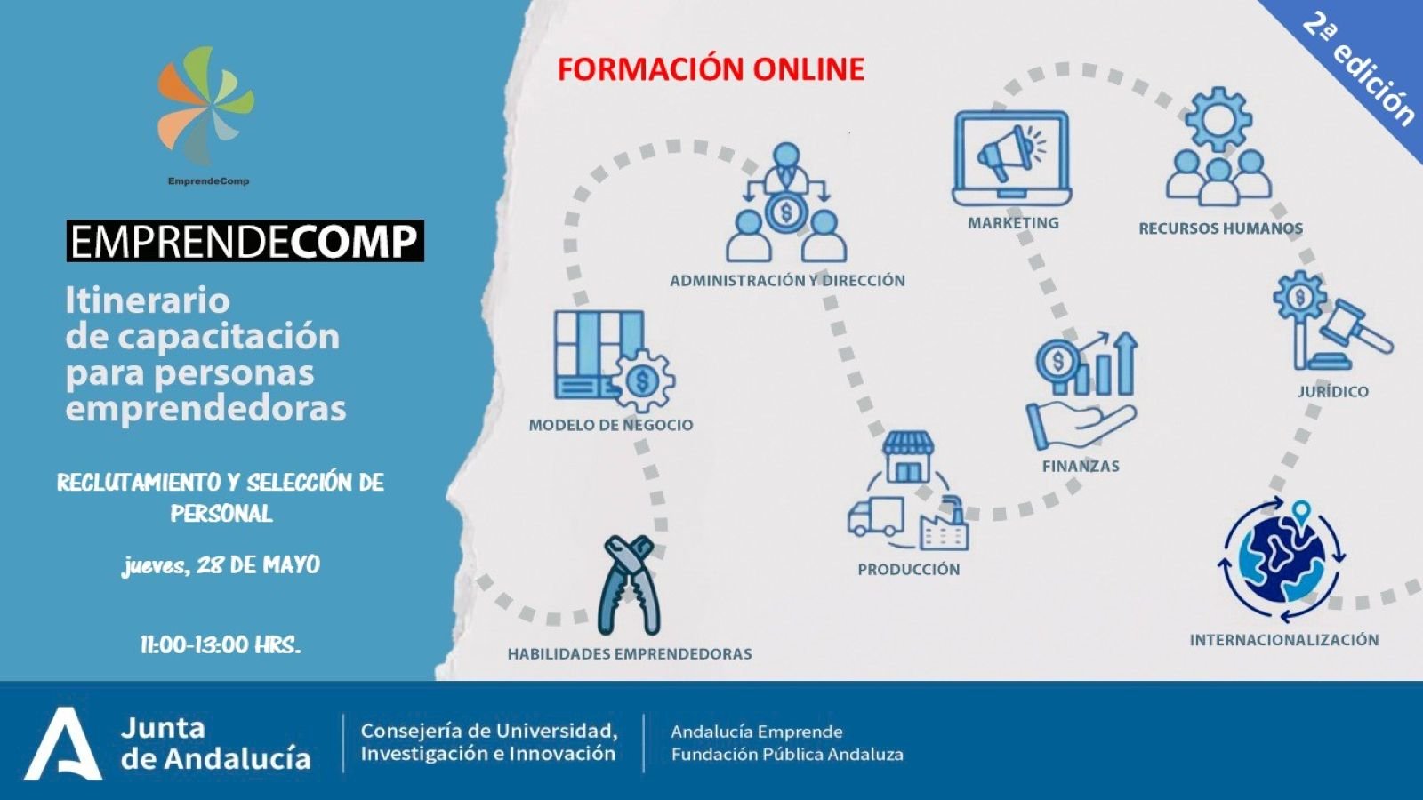 Reclutamiento y selección para emprendedores en EmprendeComp