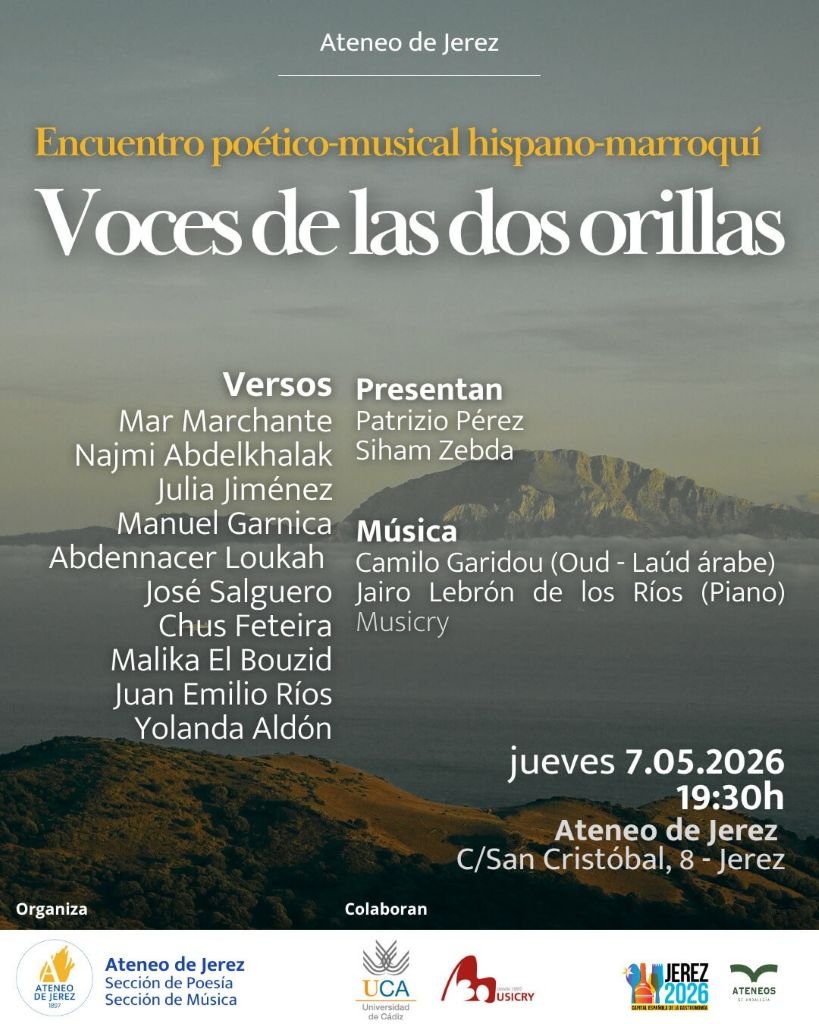 Voces de las dos orillas en el Ateneo de Jerez: Poesía y Música