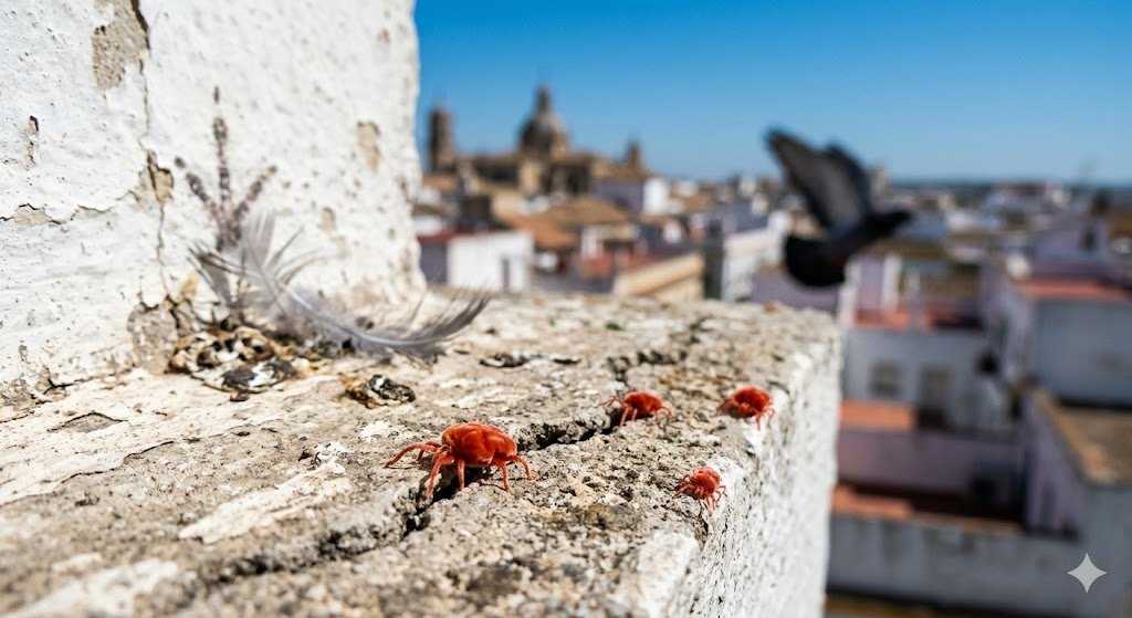 Ácaros de la pared en azoteas: el misterio de los puntos rojos al descubierto