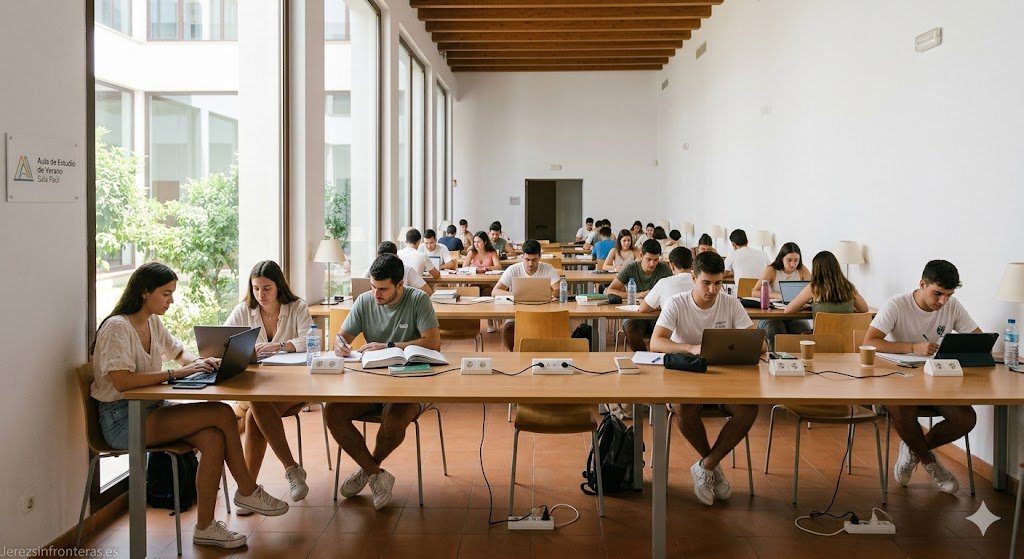 ¿Dónde preparar tus exámenes de septiembre sin morir de calor? El Aula de Estudio de Verano en Jerez regresa en julio