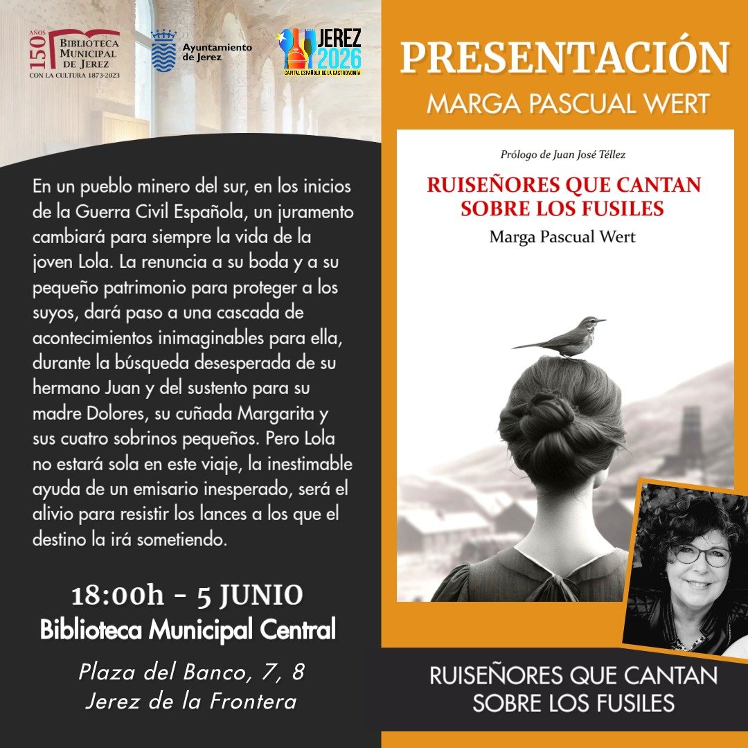 Presentación del libro de Marga Pascual Wert en Jerez: Una cita con la historia