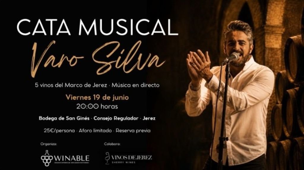 Cata musical con Varo Silva en Jerez: Vinos y arte en directo