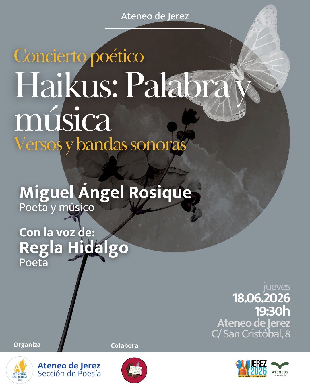 El concierto poético ‘Haikus: Palabra y música’ llega a Jerez
