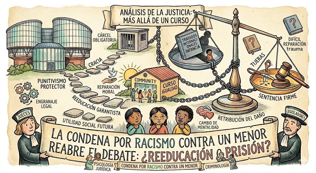 La condena por racismo contra un menor en Burgos que reabre el debate sobre la prisión