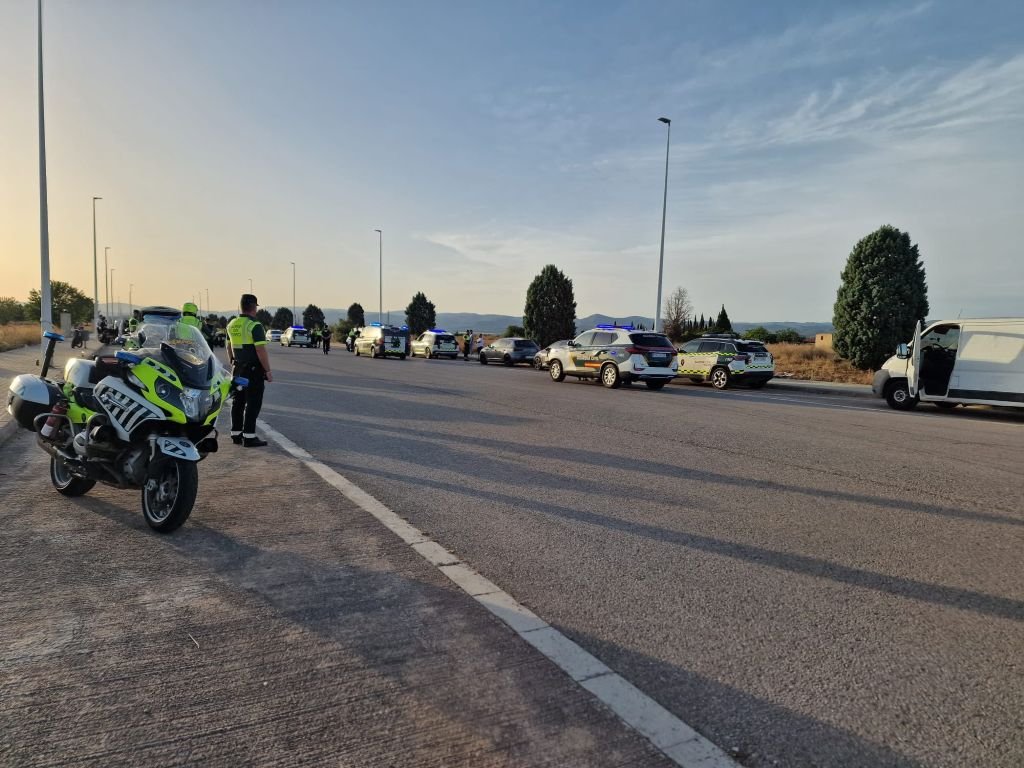 Detenido un menor de 12 años entre los motoristas que causaron el caos en la A-7