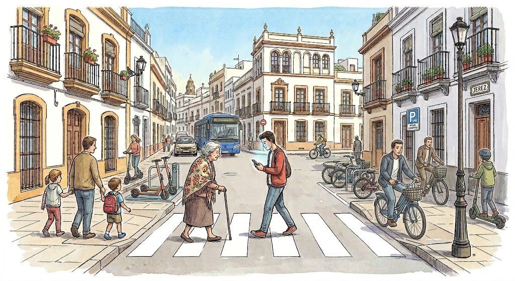 Día Mundial del Peatón en Jerez: Guía de supervivencia urbana