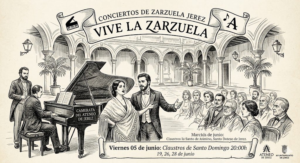 Conciertos de zarzuela en Jerez 2026: Ciclo Vive la Lírica