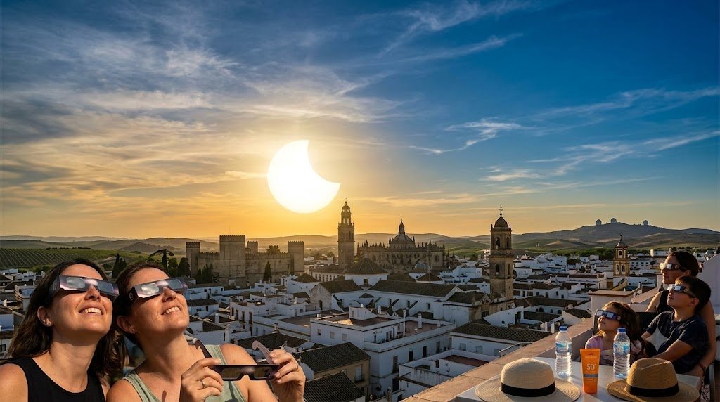 ¿Estás preparado para el histórico eclipse solar en Jerez? El peligro oculto tras este espectáculo único