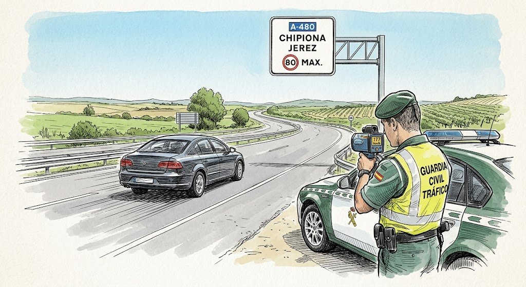 Conductor investigado por exceso de velocidad en la A-480: riesgos y penas