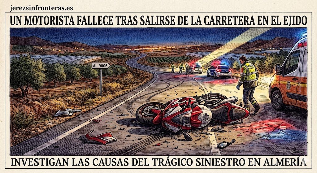 Trágico accidente de moto en Almería deja un conductor fallecido