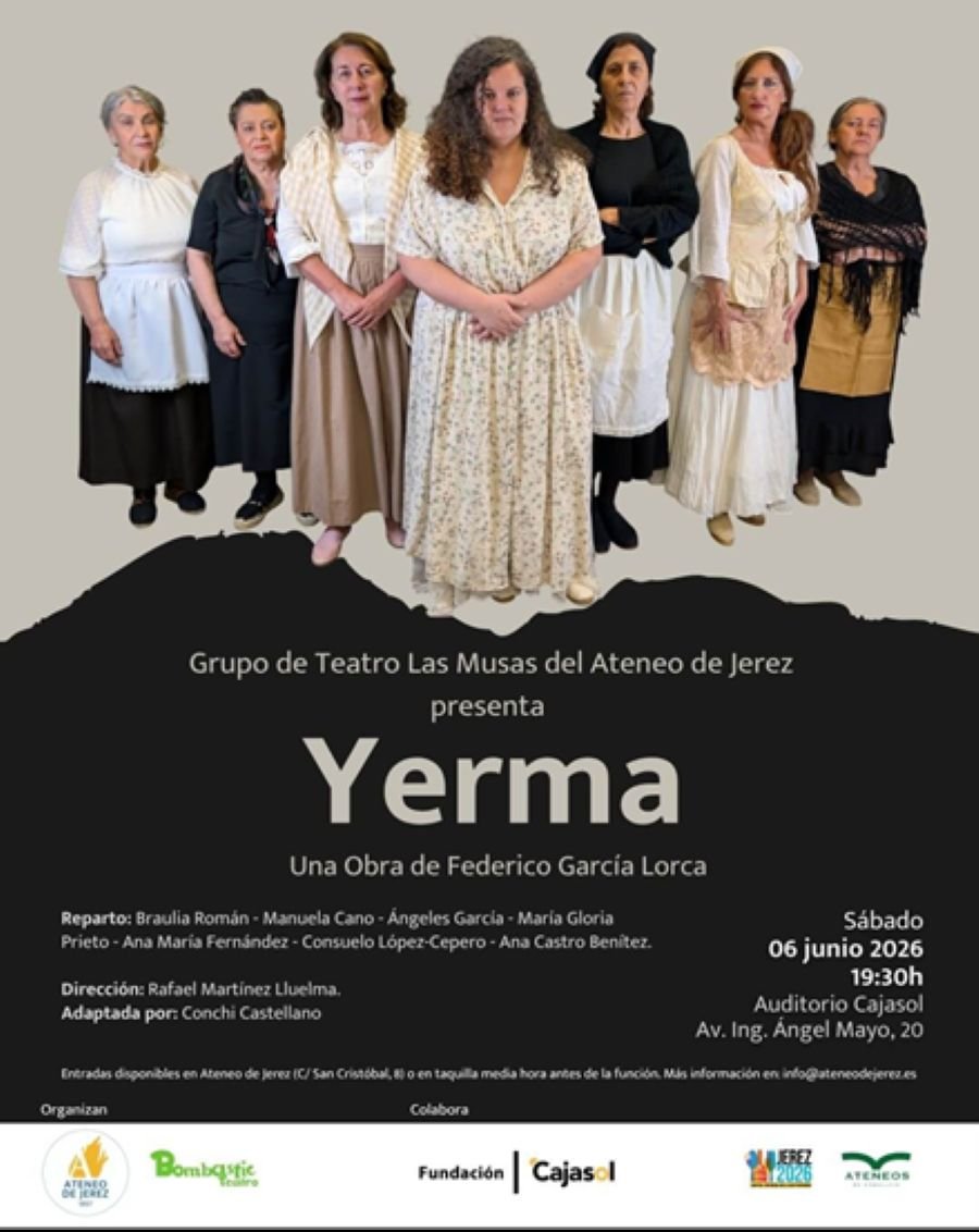Disfruta de la obra de teatro Yerma en Jerez este sábado