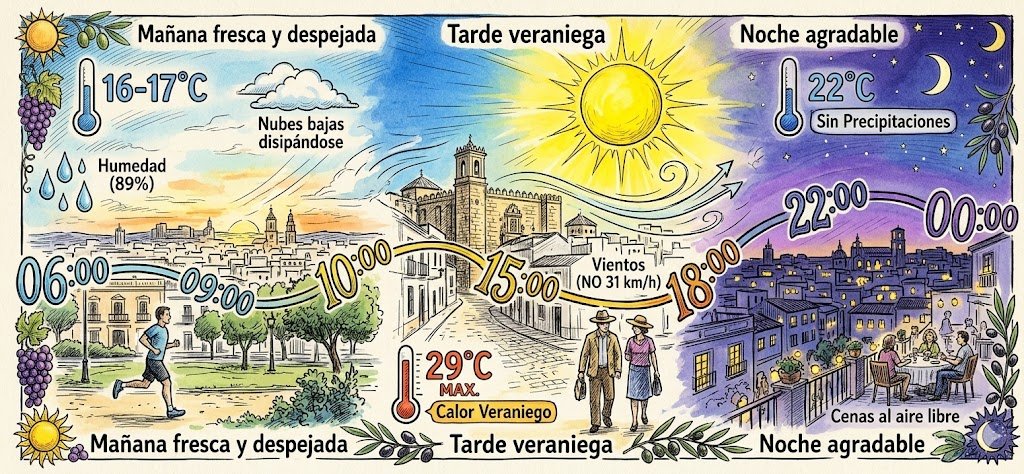 Tiempo en Jerez de la Frontera el 6 de junio: Previsión por horas