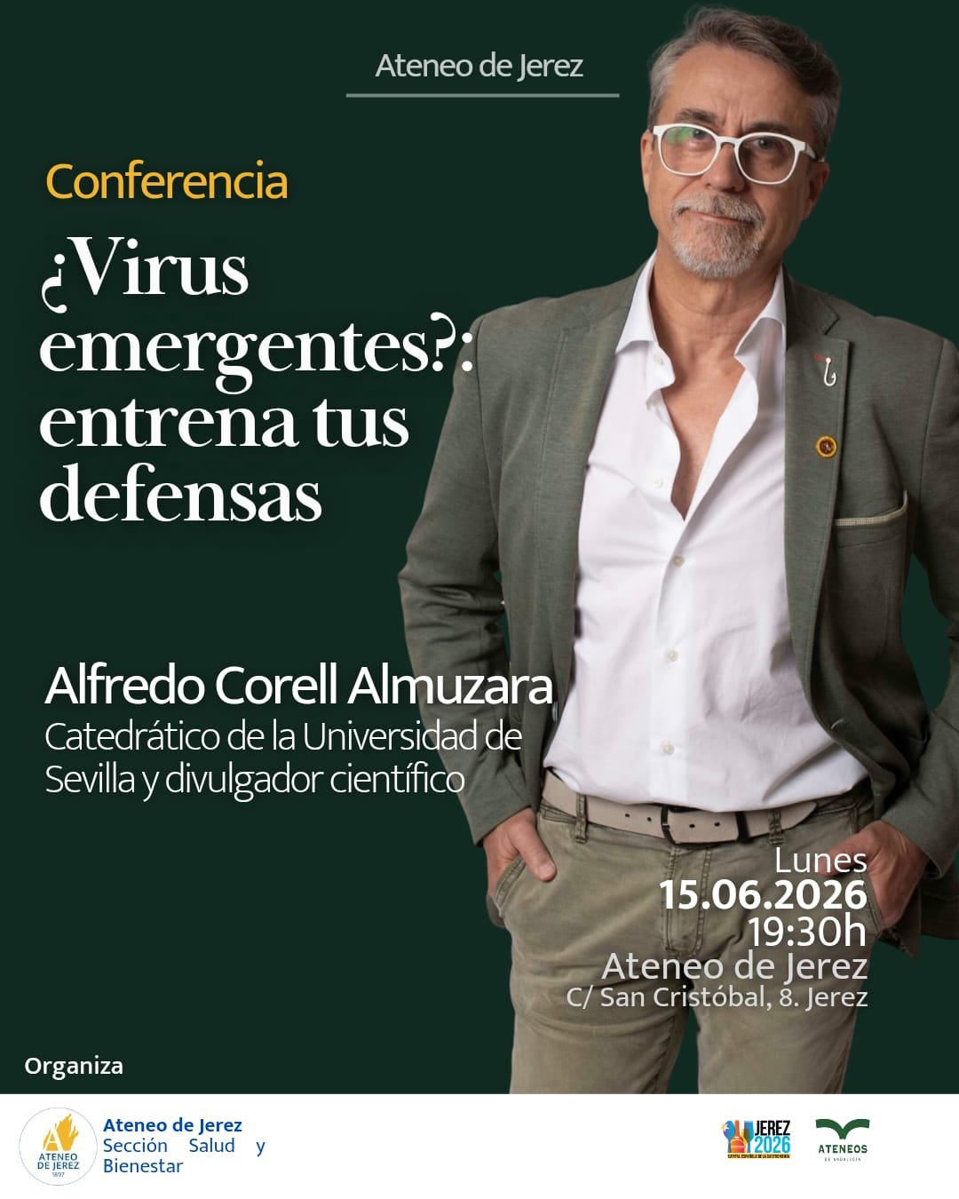 Virus emergentes en Jerez: Alfredo Corell enseña a entrenar tus defensas