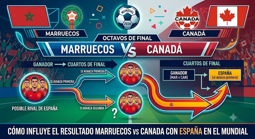 Marruecos vs Canadá: La batalla de octavos que redefine los cruces de España en el Mundial