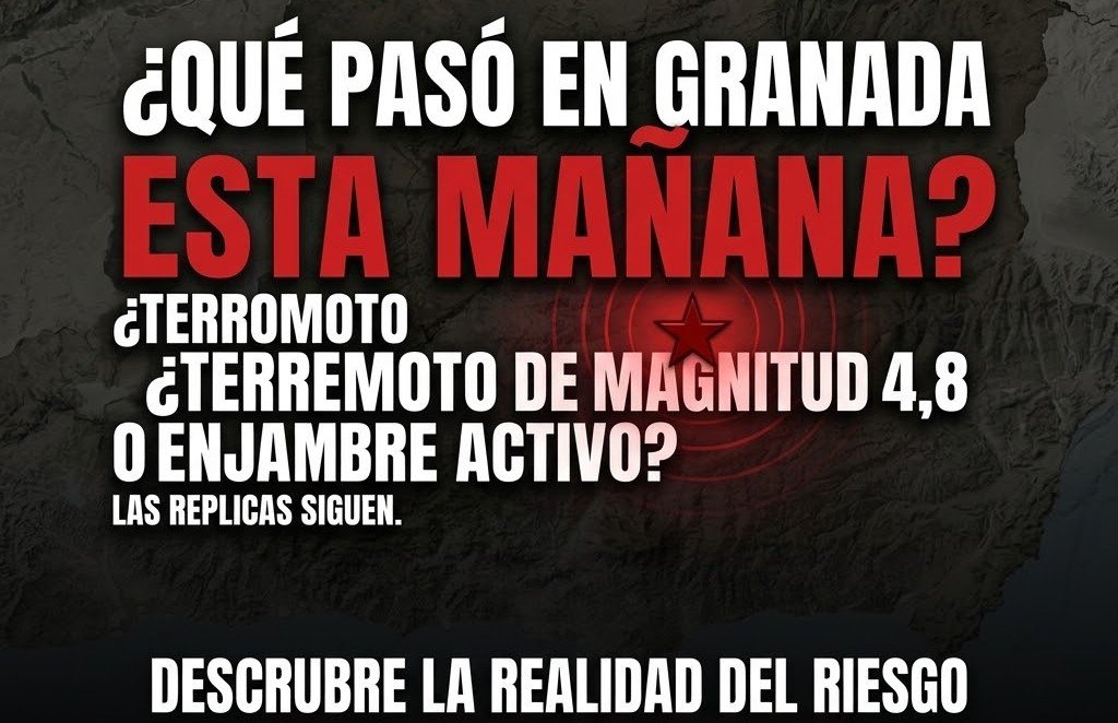Consulta los terremotos en Granada y su magnitud exacta tras los seísmos registrados hoy según datos oficiales.