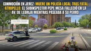 Muere un policía local de Jerez tras sufrir un fatal atropello en la Avenida de Lebrija