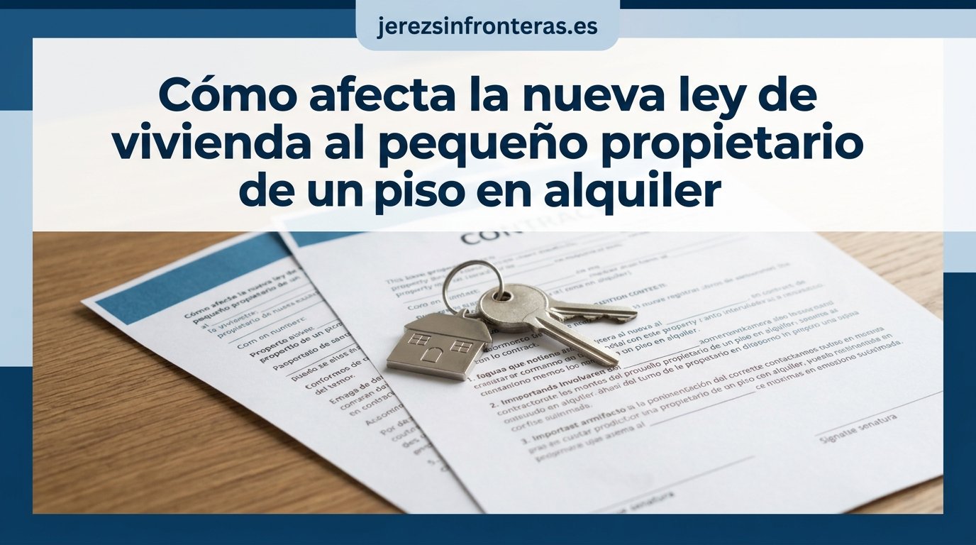 Cómo afecta la nueva ley de vivienda al pequeño propietario de un piso en alquiler
