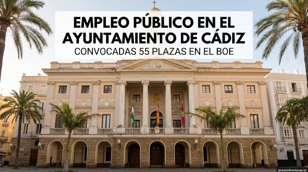 El BOE hace oficial la convocatoria de 55 plazas de empleo público en el Ayuntamiento de Cádiz