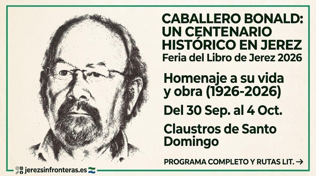 Los Claustros de Santo Domingo despliegan una histórica Feria del Libro de Jerez 2026 en honor a Caballero Bonald