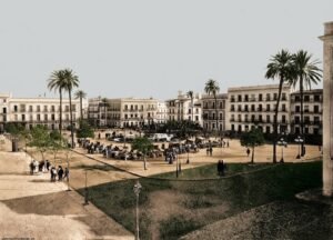 De campo de batalla a fuentes luminosas: la gran transformación de la Plaza del Arenal de Jerez