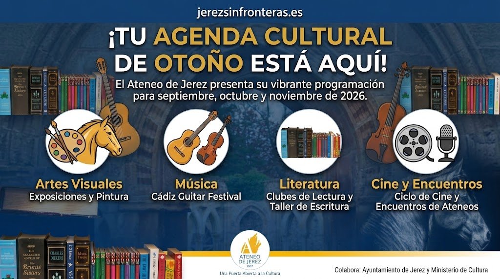 El Ateneo de Jerez despliega su gran agenda de otoño con exposiciones, música y literatura