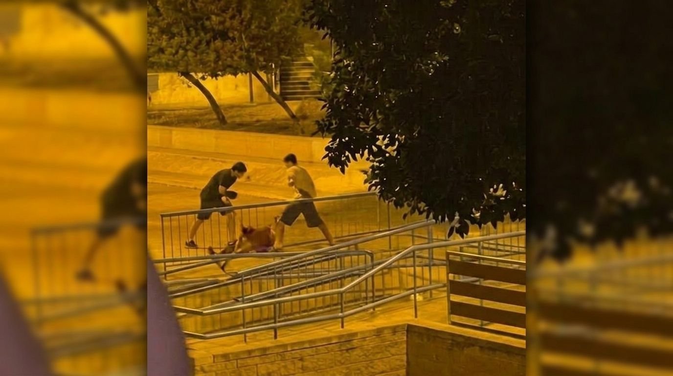 Dos jóvenes arrestados tras acosar y agredir salvajemente a una persona sin hogar