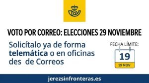 El voto por correo para el 29N ya se puede pedir: plazos clave y cómo tramitarlo