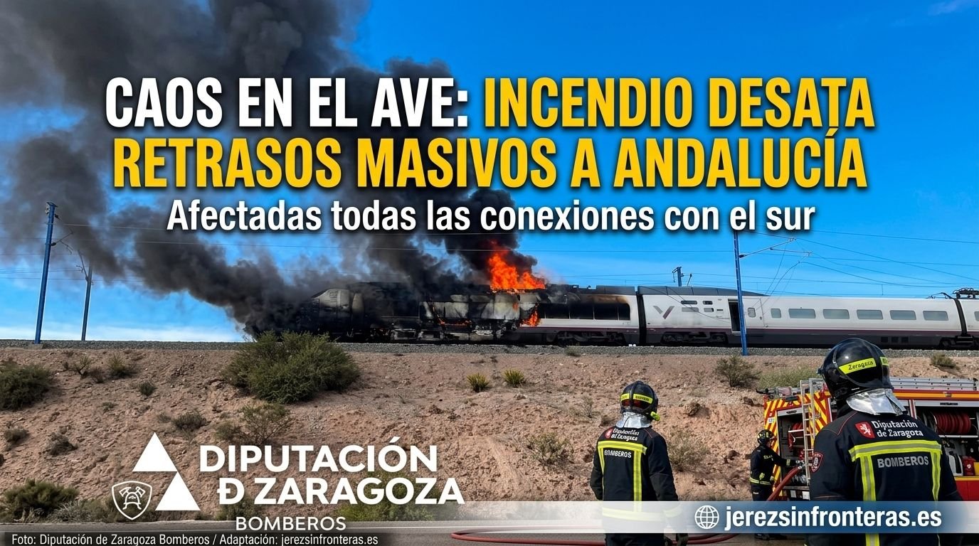 El incendio de un AVE desata retrasos de hasta dos horas en las conexiones con Andalucía