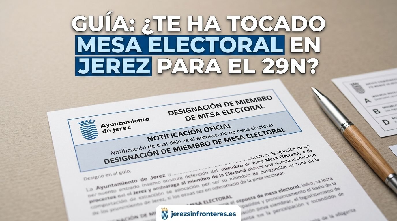 Cómo comprobar si te ha correspondido integrar una mesa electoral en Jerez para el 29N