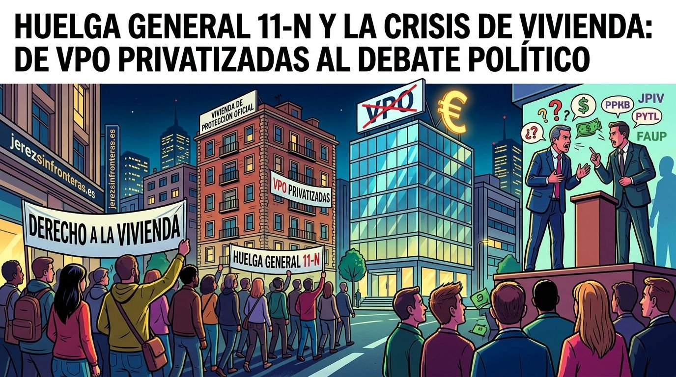 De la privatización de las VPO a la huelga del 11-N: ¿quiénes son los verdaderos responsables del colapso del alquiler?