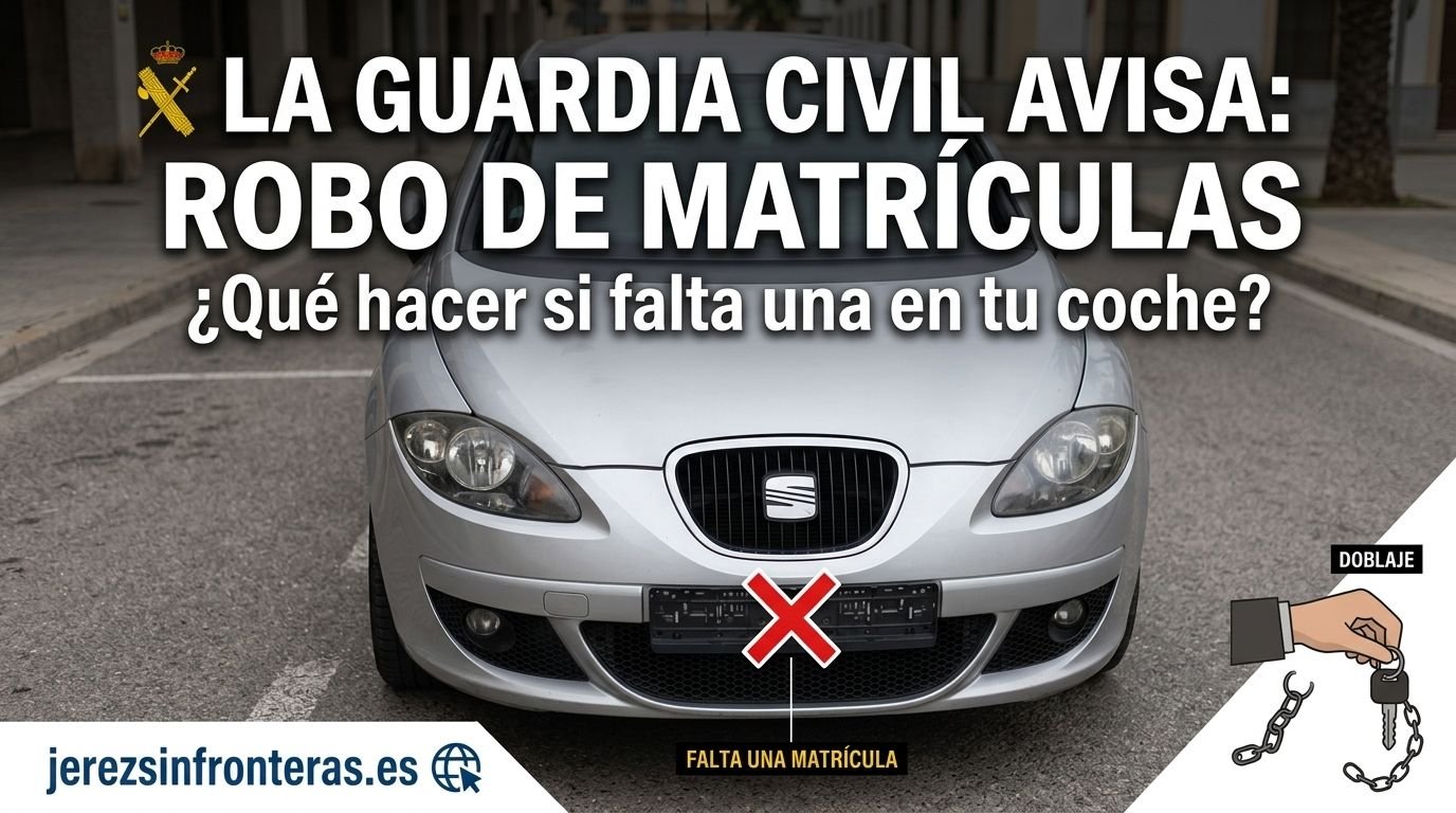 La Guardia Civil avisa: si te falta una matrícula no asumas que se ha caído